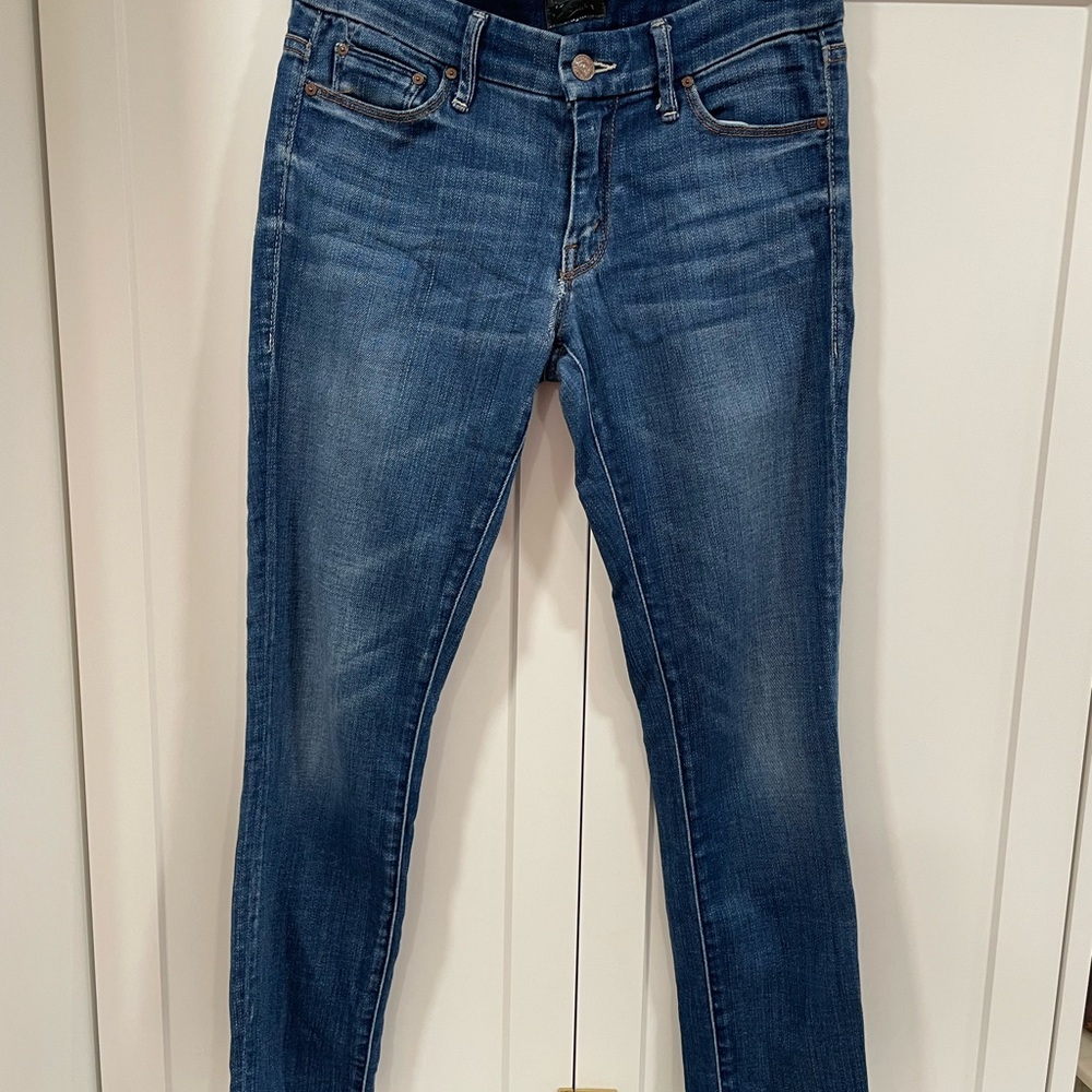 MOTHER Dark Blue Skinny Jeans